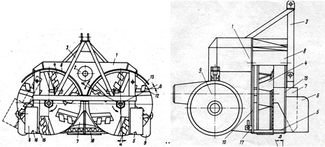 Rotary spreader of organic fertilizers